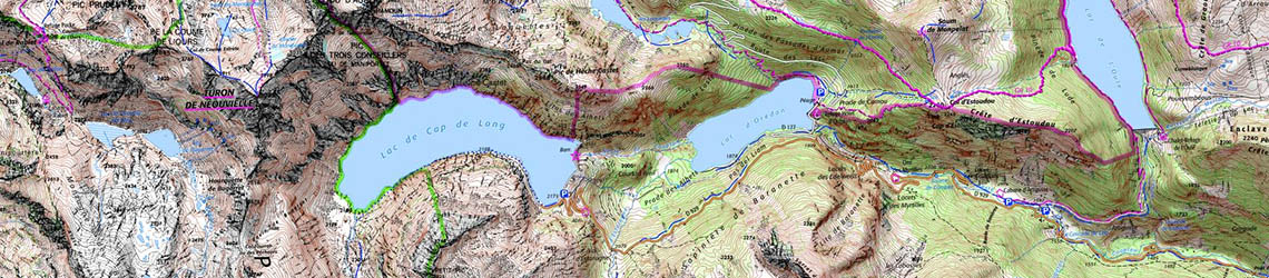 Cartes IGN Top 25 Pyrénées Cartes de randonnées dans les Pyrénées