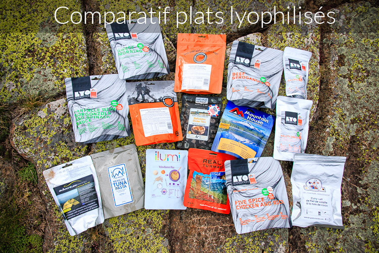 Tous les plats lyphilis&eacute;s en test