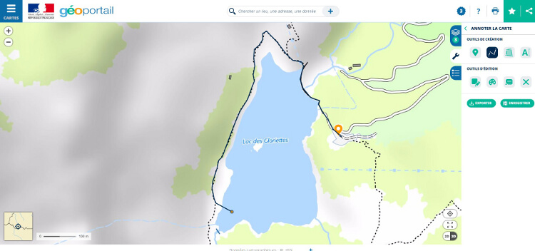 Création d'un tracé gps avec le Géoportail Création d'un tracé gps avec le Géoportail