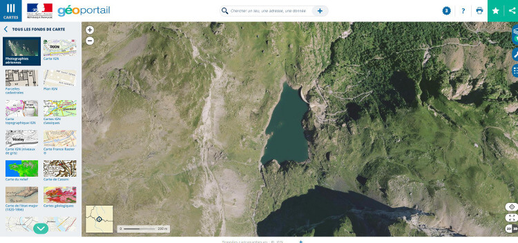 Photo aérienne lac des Gloriettes Photo aérienne lac des Gloriettes