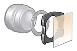 Système de porte filtre Porte filtre pour filtre ND