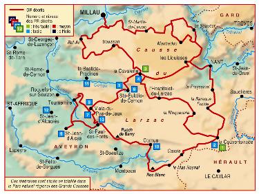 Randonnée tour du Larzac Randonnée tour du Larzac