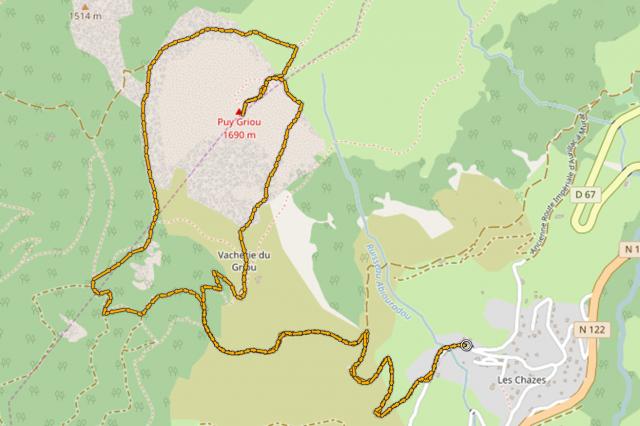 Lien topo La vacherie du Griou La vacherie du Griou