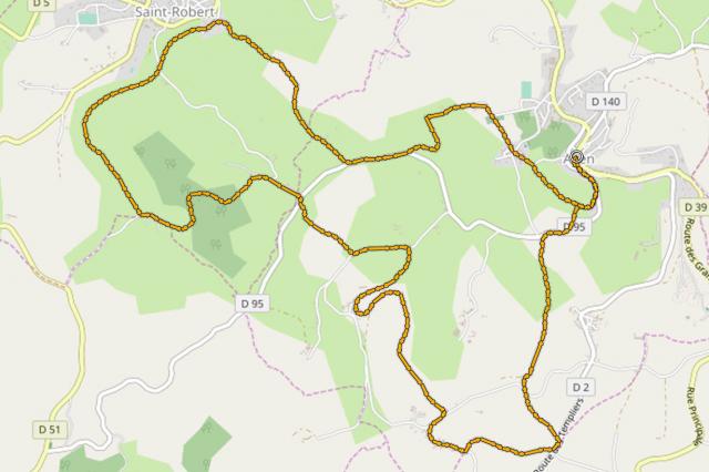 Lien topo Randonnée des deux villages Randonnée des deux villages