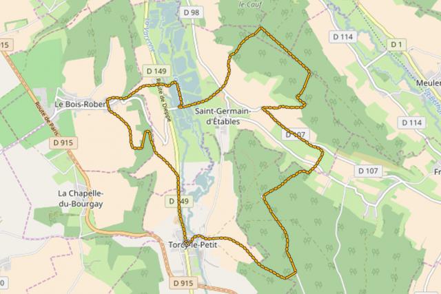 Lien topo La Varenne et Eawy La Varenne et Eawy