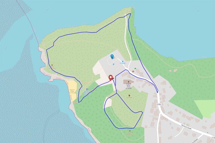 Balade sur le site du Yaudet Itinéraire de randonnée Balade sur le site du Yaudet