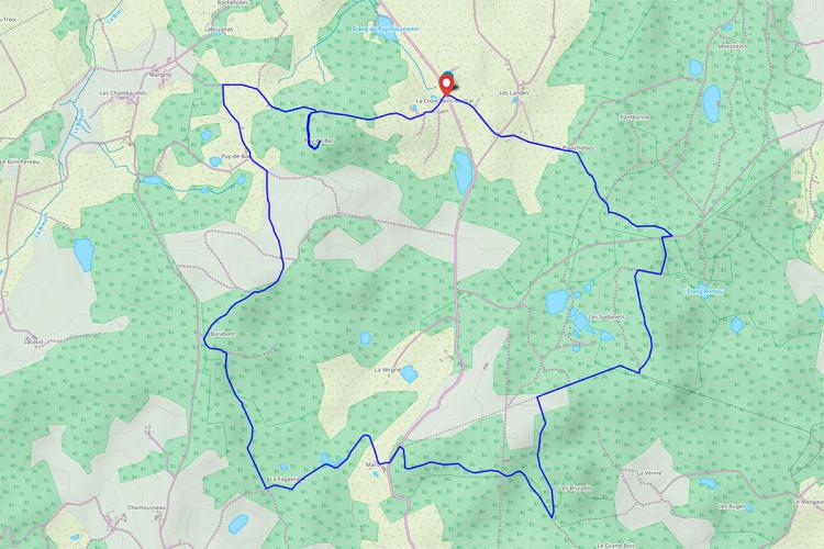 Lien topo Sentier de la forêt de Fayat Sentier de la forêt de Fayat