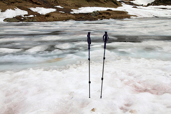 Test des bâtons Black Diamond Trail Trekking Pole au lac de Pormenaz