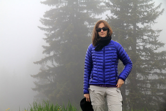 Test de la doudoune Mountain Hardwear Ghost Whisperer Down Jacket dans les Alpes