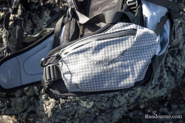 Sac à dos Osprey Tempest Pro 20 : poche de ceinture Sac à dos Osprey Tempest Pro 20 : poche de ceinture