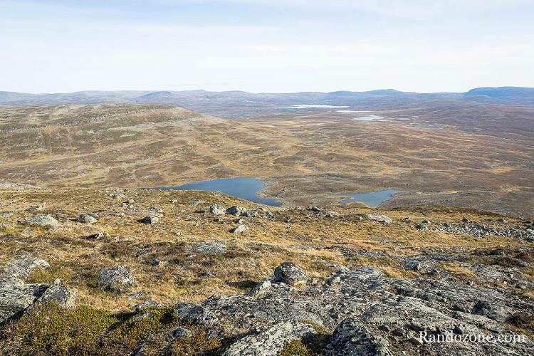 Lacs depuis le sommet de Saana Lacs depuis le sommet de Saana
