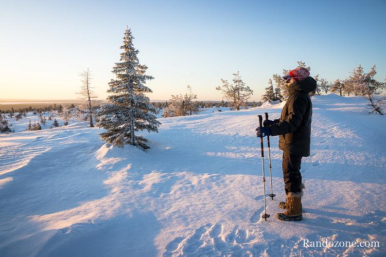Bâtons pour la randonnée Komperdell Contour Titanal 2 Foam en Laponie finlandaise Bâtons pour la randonnée Komperdell Contour Titanal 2 Foam en Laponie finlandaise