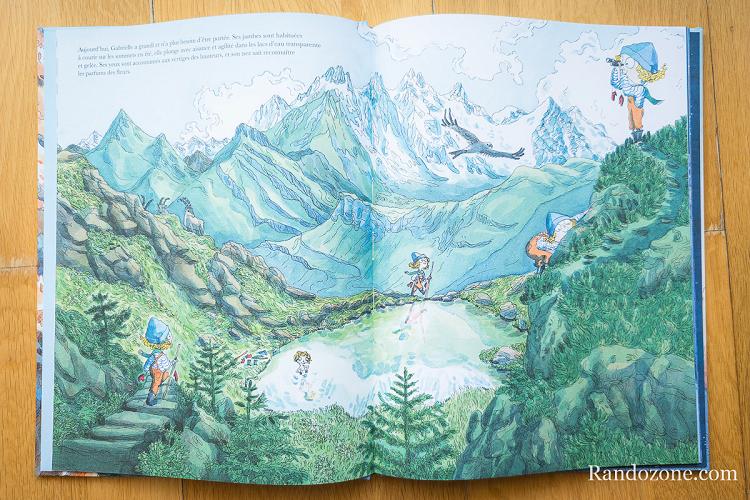 Double page bande dessinée La randonnée des géants de pierre Double page bande dessinée La randonnée des géants de pierre