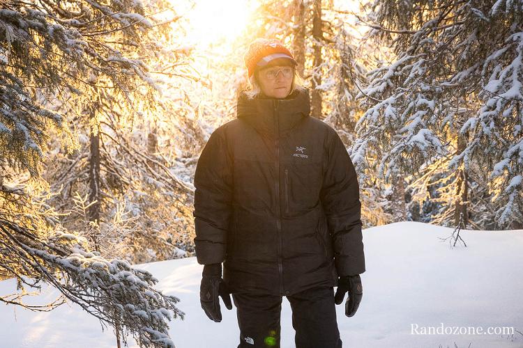 Test de la doudoune Arc'Teryx Alpha Parka en Finlande Test de la doudoune Arc'Teryx Alpha Parka en Finlande