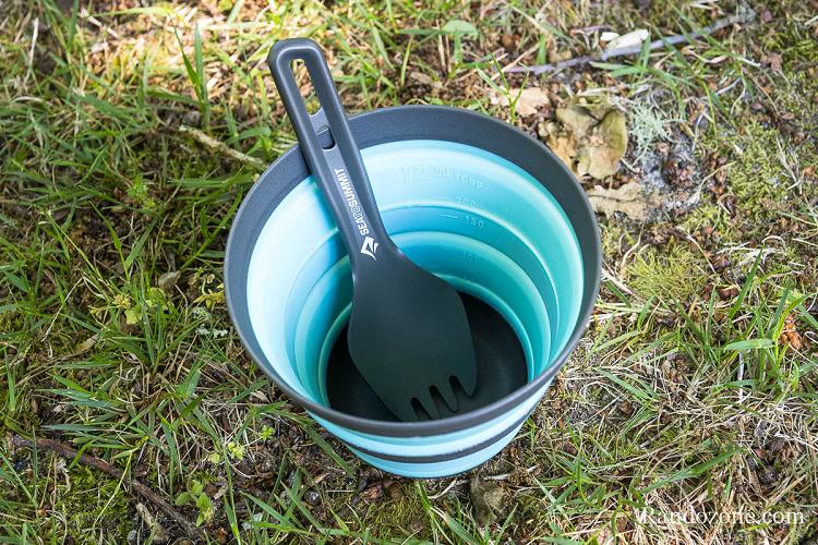Gobelet et fourchette du kit de cuisine Sea to Summit Frontier Ultralight Gobelet et fourchette du kit de cuisine Sea to Summit Frontier Ultralight