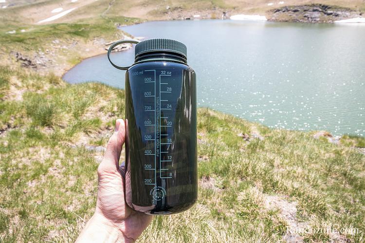 Gourde Nalgène 1 litre dans les Pyrénées Gourde Nalgène 1 litre dans les Pyrénées