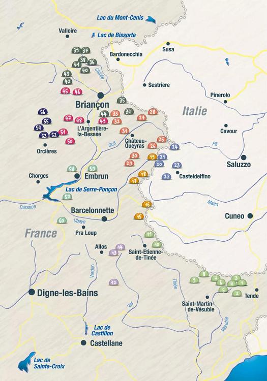 Cartographie topoguide Les plus beaux lacs des Alpes du Sud éditions du Chemin des Crêtes Cartographie topoguide Les plus beaux lacs des Alpes du Sud éditions du Chemin des Crêtes
