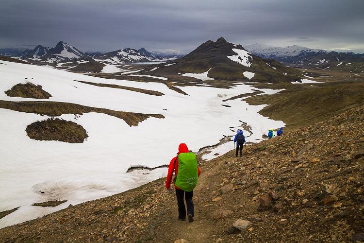 Sur le trek du Laugavegur en Islande Sur le trek du Laugavegur en Islande