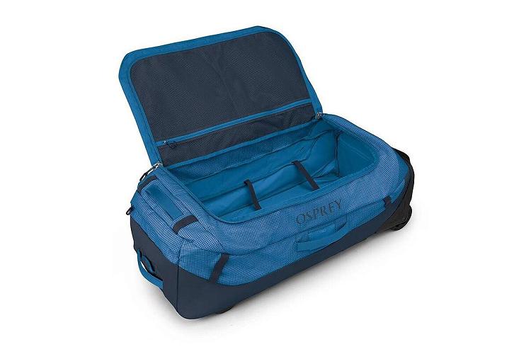 Grand compartiment unique du sac Osprey Transporter Wheeled Duffel 120 Grand compartiment unique du sac Osprey Transporter Wheeled Duffel 120