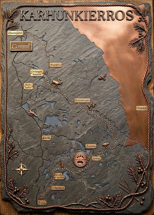 Plan du Karhunkierros Plan du Karhunkierros