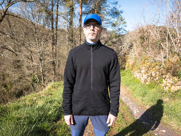 Pull Odlo Pull demi-zippé unisexe en laine mérinos AirWool Pull Odlo Pull demi-zippé unisexe en laine mérinos AirWool