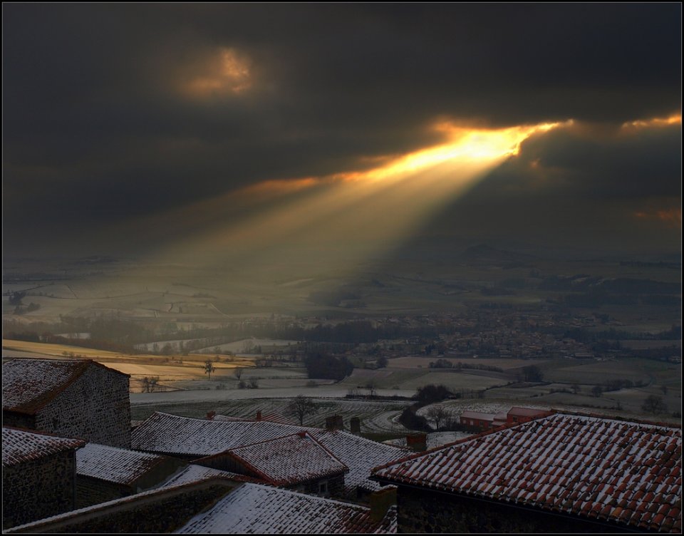 Usson,l'hiver Usson,l'hiver