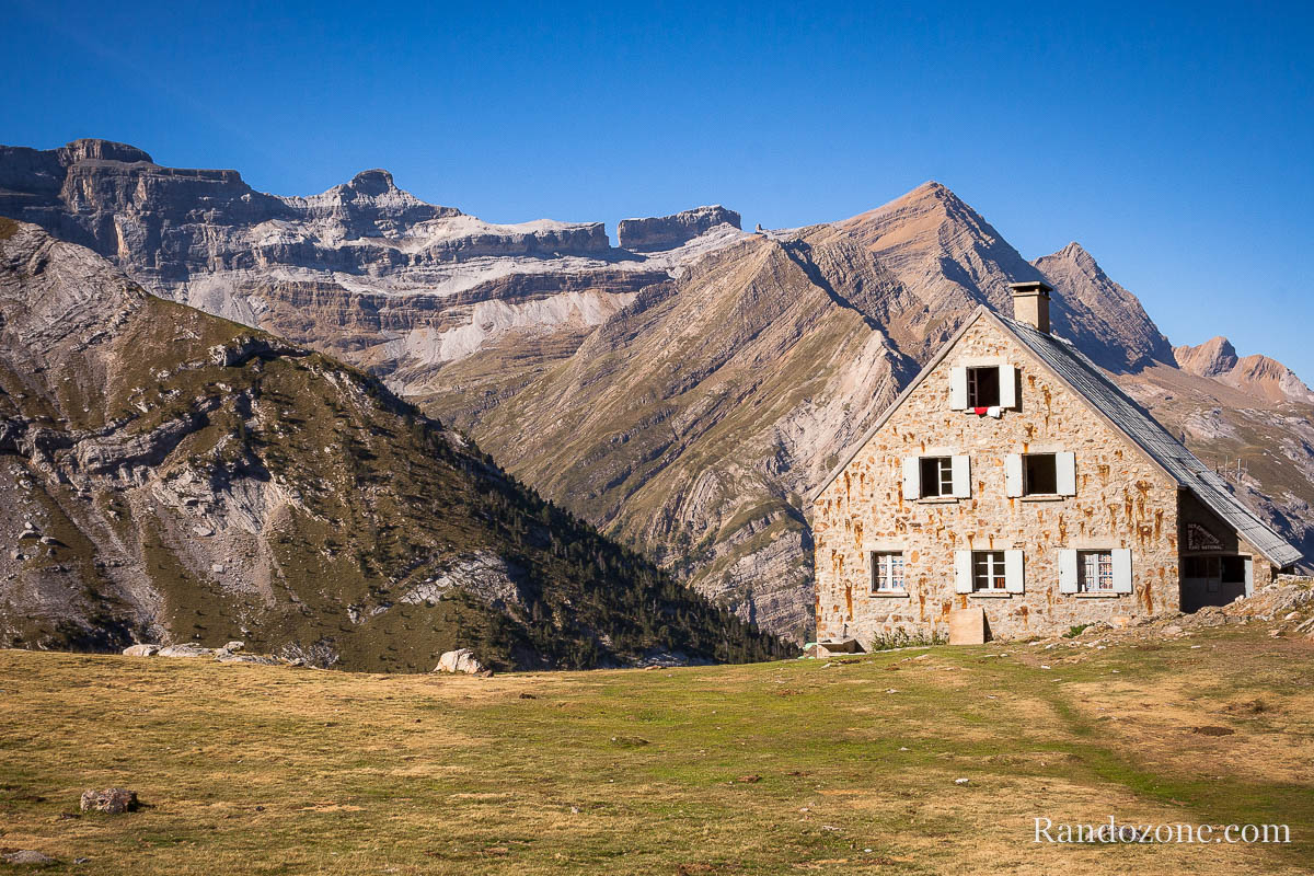 Refuge des Espuguettes depuis le village de Gavarnie
